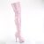 Pleaser DELIGHT-3027 Plateau Overknee Boots Patent Light Pink EU-36 / US-6