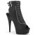 Pleaser DELIGHT-600-18 Plateau Ankle Boots Faux Leather Black EU-37 / US-7