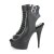 Pleaser DELIGHT-600-18 Plateau Ankle Boots Faux Leather Black EU-37 / US-7