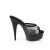 Pleaser DELIGHT-601-6RM Plateau Mules Faux Suede Rhinestones Black EU-35 / US-5
