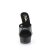 Pleaser DELIGHT-601-6RM Plateau Mules Faux Suede Rhinestones Black EU-37 / US-7