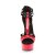 Pleaser DELIGHT-663 Plateau Sandalettes Patent Red EU-35 / US-5