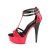 Pleaser DELIGHT-663 Plateau Sandalettes Patent Red EU-35 / US-5
