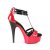 Pleaser DELIGHT-663 Plateau Sandalettes Patent Red EU-35 / US-5