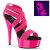 Pleaser DELIGHT-669UV Plateau Sandalettes Neon Pink EU-36 / US-6