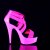 Pleaser DELIGHT-669UV Plateau Sandalettes Neon Pink EU-38 / US-8