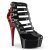 Pleaser DELIGHT-695 Plateau Sandalettes Patent Black EU-35 / US-5