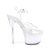 Pleaser DISCOLITE-708 Plateau Sandalettes Transparent Colorful EU-35 / US-5