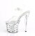 Pleaser DISCOLITE-708DOTS Plateau Sandalettes Transparent Colorful EU-39 / US-9