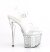 Pleaser DISCOLITE-708FLP Plateau Sandalettes Transparent Colorful EU-40 / US-10