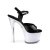 Pleaser DISCOLITE-709 Plateau Sandalettes Patent Black Colorful EU-40 / US-10