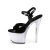 Pleaser DISCOLITE-709 Plateau Sandalettes Patent Black Colorful EU-35 / US-5