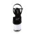 Pleaser DISCOLITE-709 Plateau Sandalettes Patent Black Colorful EU-39 / US-9