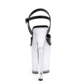Pleaser DISCOLITE-809 Plateau Sandalettes Patent Black Colorful EU-38 / US-8
