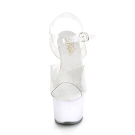 Pleaser ECHOLITE-708 Plateau Sandalettes Transparent...