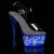 Pleaser ECHOLITE-708 Plateau Sandalettes Transparent Colorful EU-35 / US-5