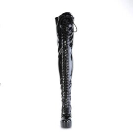 Pleaser ELECTRA-3023 Overknee Boots Patent Black EU-42 /...