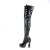 Pleaser ELECTRA-3023 Overknee Boots Patent Black EU-38 / US-8