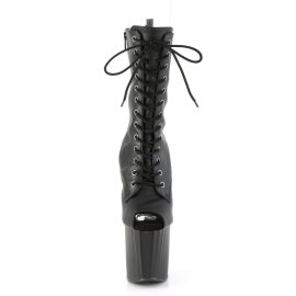 Pleaser ENCHANT-1041 Platform Boots Faux Leather Black...