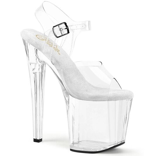 Pleaser ENCHANT-708 Plateau Sandalettes Transparent EU-38 / US-8