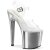 Pleaser ENCHANT-708 Plateau Sandalettes Chrome Transparent Silver EU-37 / US-7