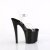 Pleaser ENCHANT-708LT-CIRCLE Plateau Sandalettes Transparent Black EU-35 / US-5