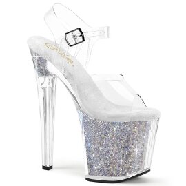 Pleaser ENCHANT-708RSI Plateau Sandalettes Glitter...