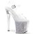Pleaser ENCHANT-708RSI Plateau Sandalettes Glitter Transparent Silver EU-37 / US-7