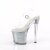 Pleaser ENCHANT-708RSI Plateau Sandalettes Glitter Transparent Silver EU-37 / US-7