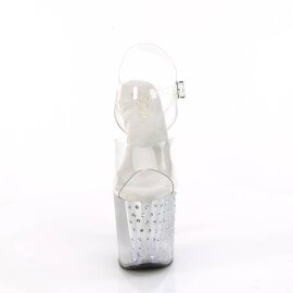 Pleaser ENCHANT-708T-LT Plateau Sandalettes Transparent...