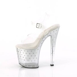 Pleaser ENCHANT-708T-LT Plateau Sandalettes Transparent Colorful EU-35 / US-5