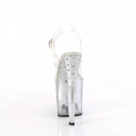 Pleaser ENCHANT-708T-LT Plateau Sandalettes Transparent Colorful EU-35 / US-5