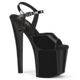 Pleaser ENCHANT-709 Plateau Sandalettes Patent Black...