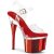 Pleaser ESTEEM-708 Plateau Sandalettes Chrome Red EU-35 / US-5