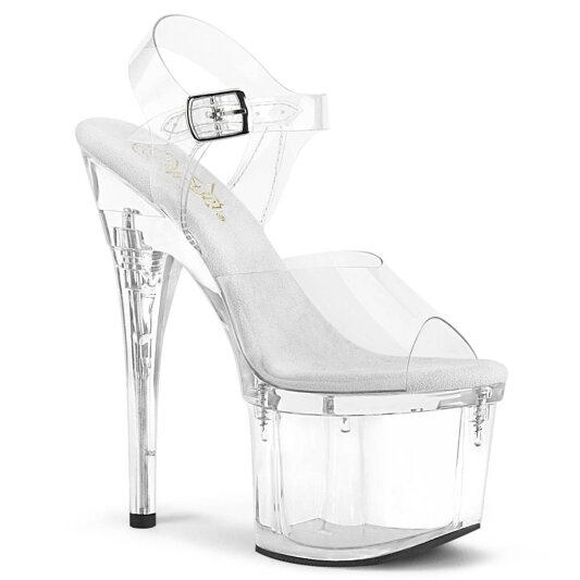 Pleaser ESTEEM-708 Plateau Sandalettes Transparent EU-35 / US-5