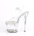 Pleaser ESTEEM-708 Plateau Sandalettes Transparent EU-35 / US-5