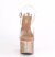 Pleaser ESTEEM-708CHLG Plateau Sandalettes Glitter Rose Gold EU-39 / US-9