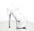 Pleaser ESTEEM-708CHLG Plateau Sandalettes Glitter Silver EU-35 / US-5
