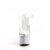 Pleaser ESTEEM-708DM Plateau Sandalettes Rhinestones Transparent Silver EU-39 / US-9
