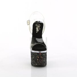 Pleaser ESTEEM-708LG Plateau Sandalettes Glitter...