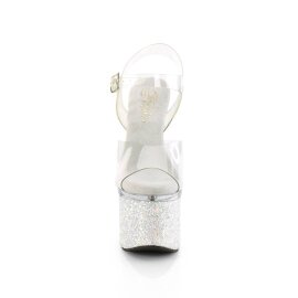 Pleaser ESTEEM-708LG Plateau Sandalettes Glitter...