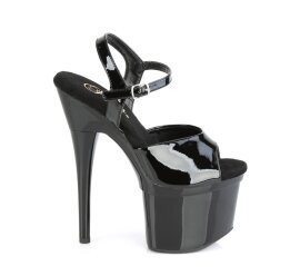 Pleaser ESTEEM-709 Plateau Sandalettes Patent Black EU-36 / US-6