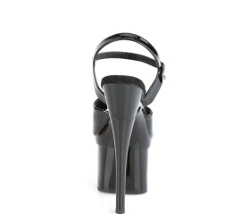 Pleaser ESTEEM-709 Plateau Sandalettes Patent Black EU-39 / US-9