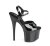 Pleaser ESTEEM-709 Plateau Sandalettes Patent Black EU-39 / US-9