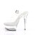 Pleaser EXCITE-608 Plateau Sandalettes Transparent EU-35 / US-5