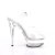 Pleaser EXCITE-608 Plateau Sandalettes Transparent EU-35 / US-5