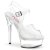 Pleaser EXCITE-608 Plateau Sandalettes Transparent EU-37 / US-7