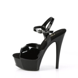 Pleaser EXCITE-609 Plateau Sandalettes Patent Black EU-35 / US-5