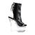 Pleaser FLASHDANCE-1018-7 Plateau Ankle Boots Patent Black Colorful EU-35 / US-5