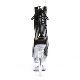 Pleaser FLASHDANCE-1018-7 Plateau Ankle Boots Patent Black Colorful EU-37 / US-7
